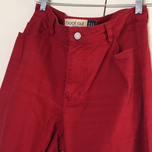 GAP Denim - GAP Red Boot Cut Jeans (10 long)